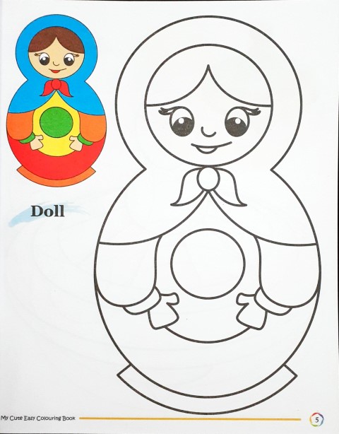 BY8 253 My Cute Easy Colouring Book